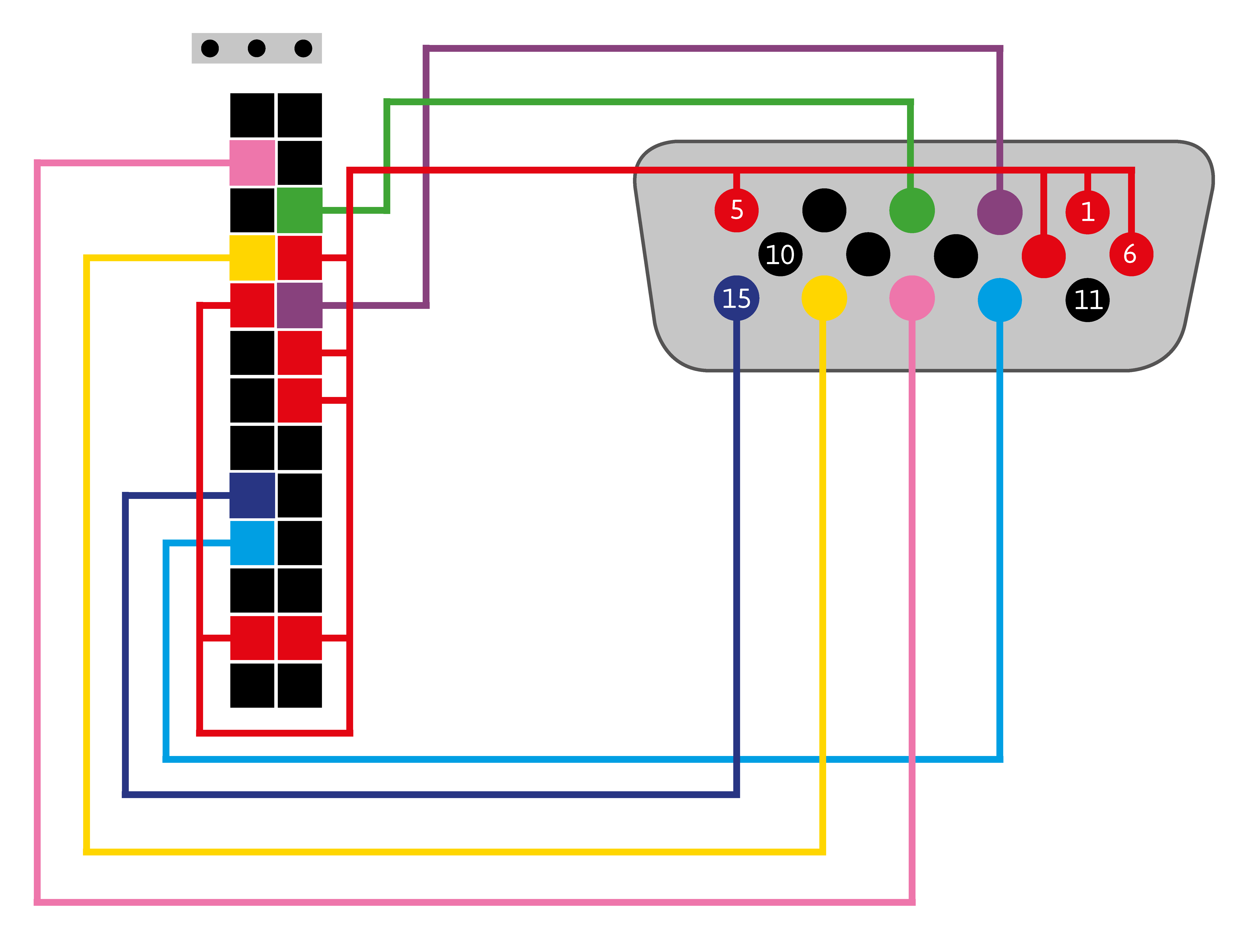Schéma de câblage de l'adaptateur VGA pour HP MediaSmart EX490