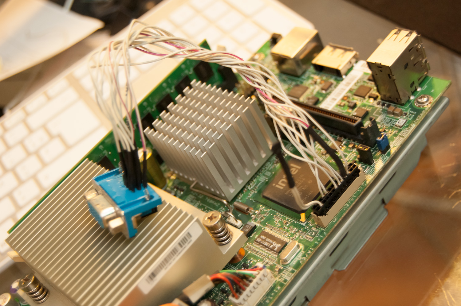 Test de l'adaptateur sur le connecteur interne