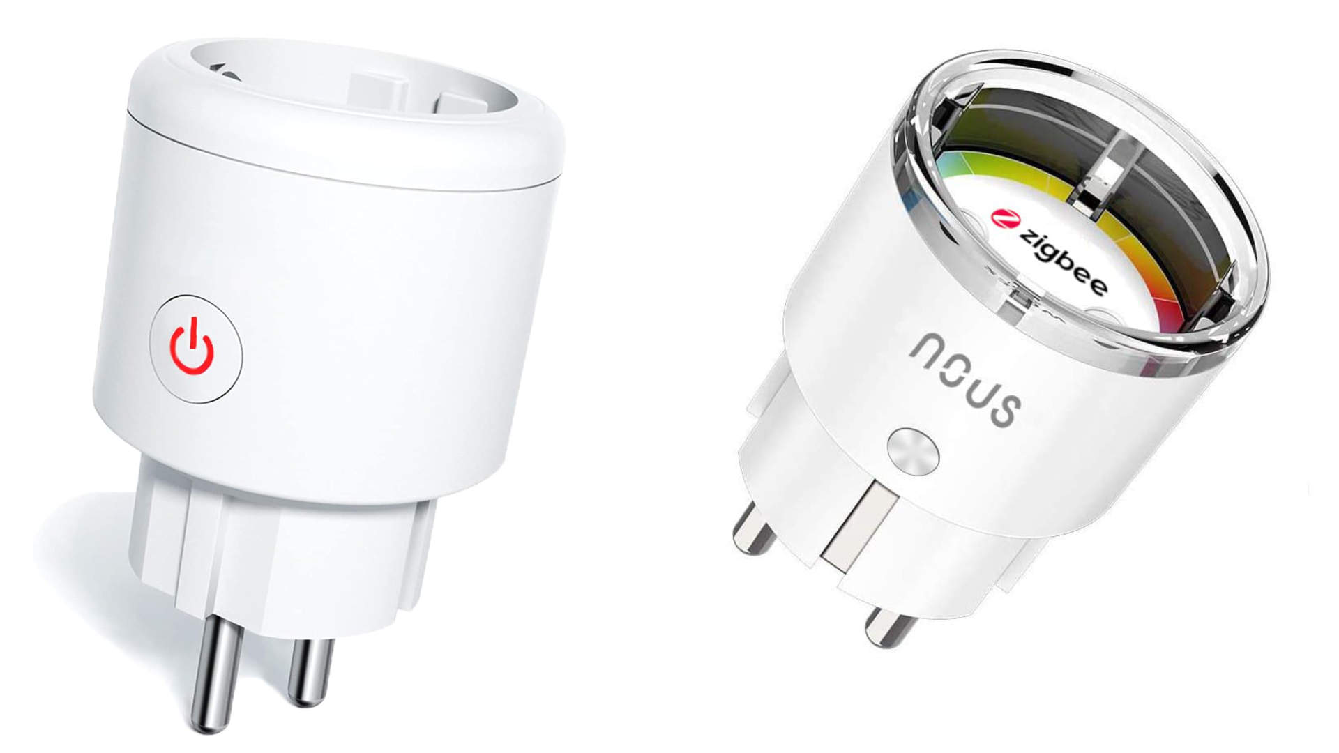 Prises connectées Zigbee NOUS et Malczov comparées