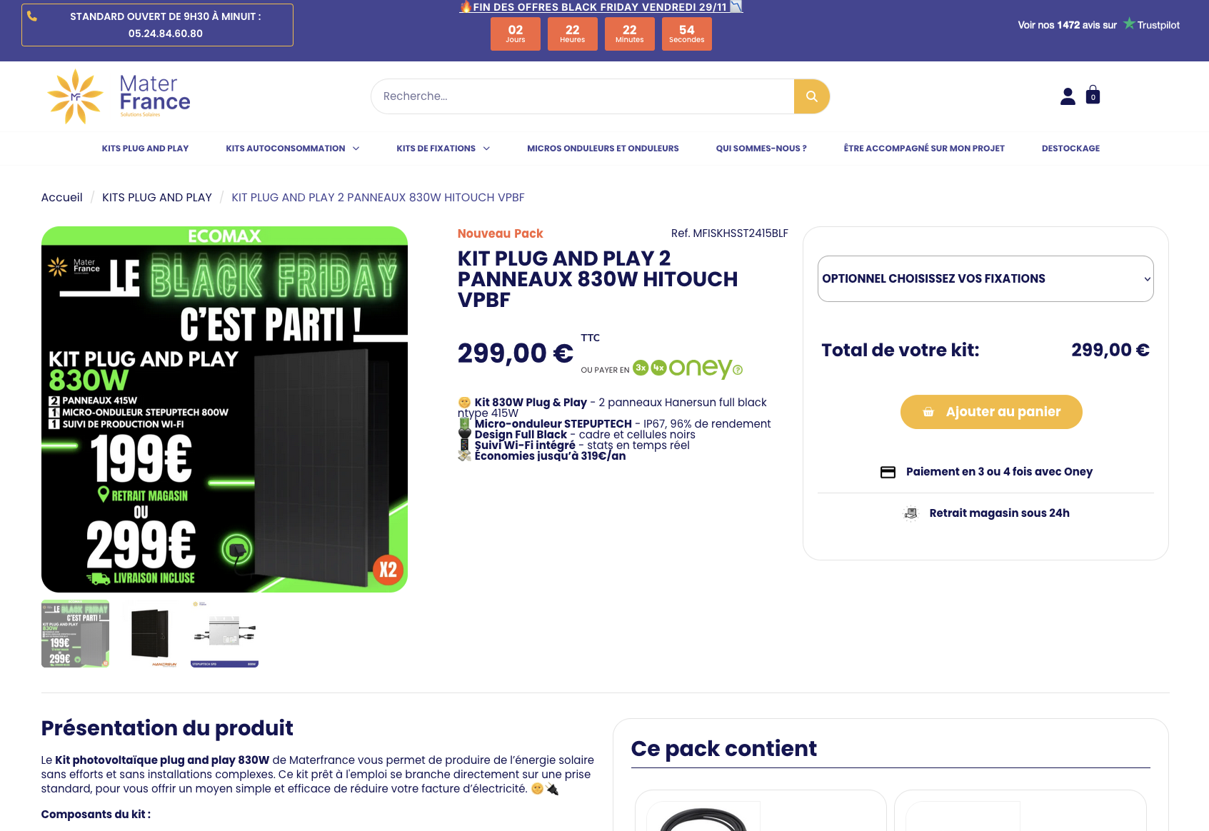 Estimation de production solaire - tableau mensuel