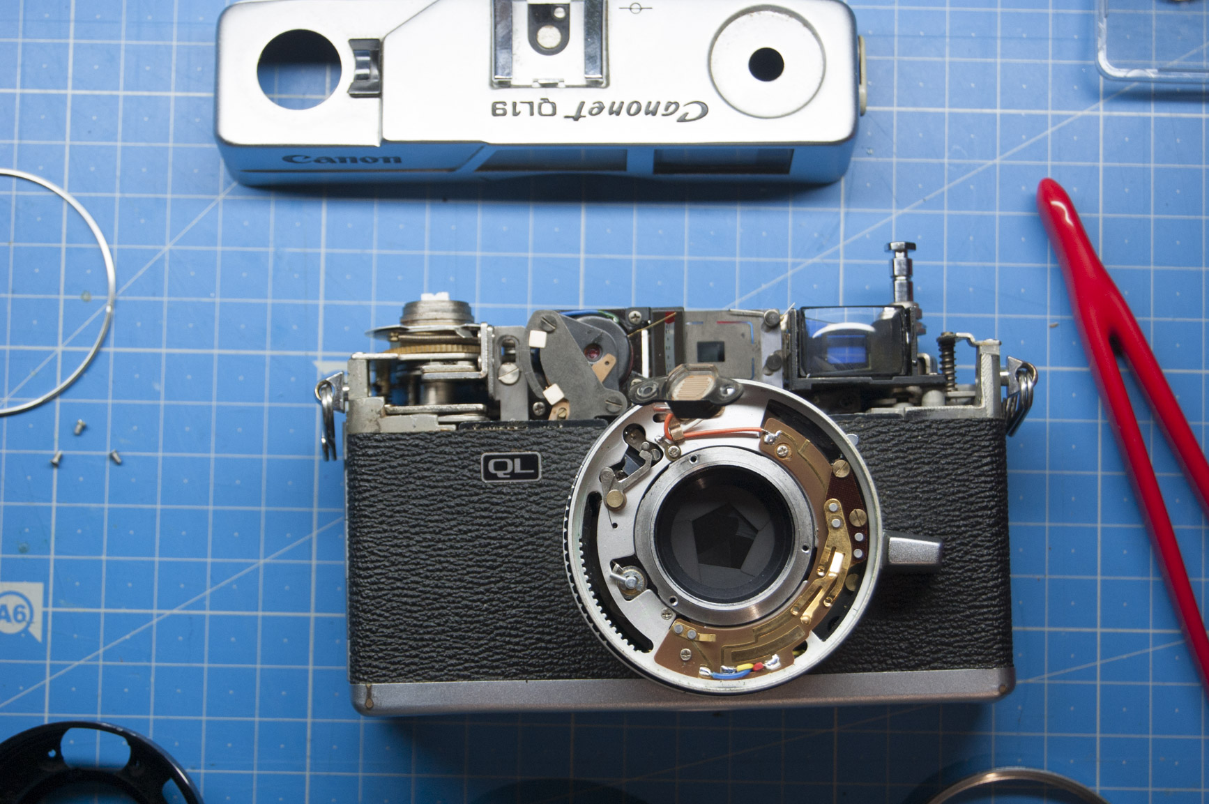 Retrait de l'objectif