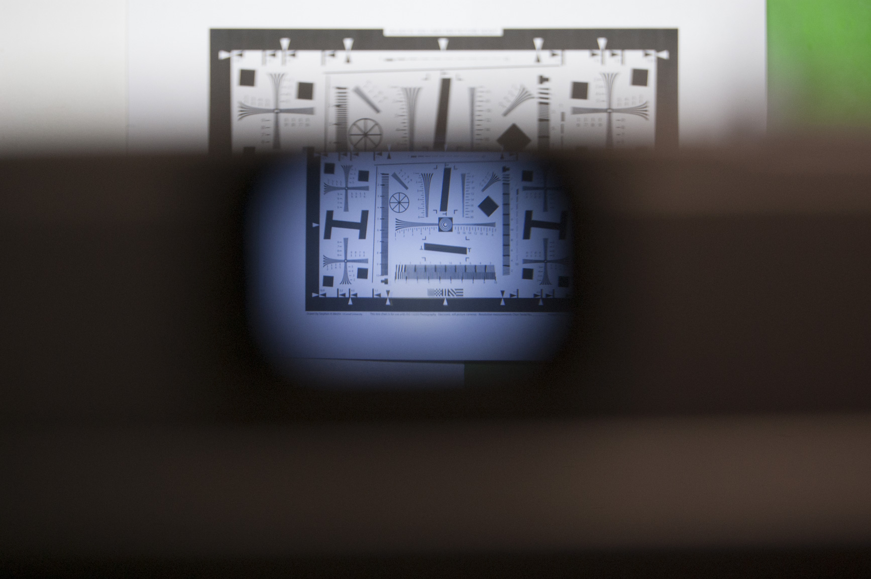 Vérification dans le viseur